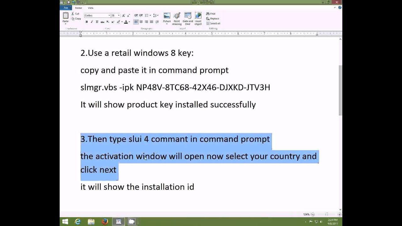 Free product key for windows 8.1 activation